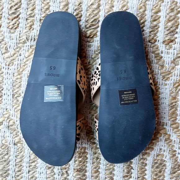 Birdies The Robin Vegan Leather Pony Hair Cheetah Print Black Tan Size 6.5 - Picture 3 of 4